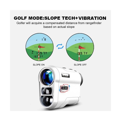 Golf Rangefinder with Slope and Pin Lock Vibration, External Slope Switch for... - Picture 4 of 6