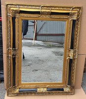 Casa Padrino Barock Spiegel Gold / Schwarz H. 130 Cm - Barockstil MöBel