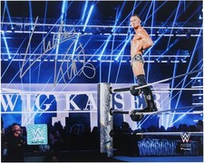 Ludwig Kaiser WWE Autographed 8" x 10" Standing On The Ropes Entrance Photograph