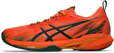 ASICS Men's SONICSMASH FF Tennis Shoes, 7.5, Energy Orange/Dark Aubergine - Ener
