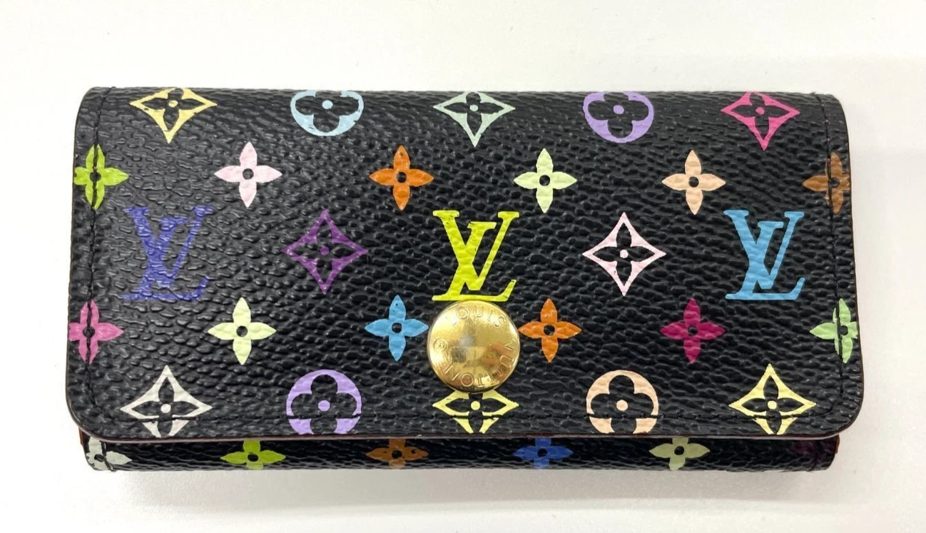 本物 ルイ ヴィトン M93732 マルチカラー マルチクル 4キーケース ブラック LV F/S - 画像1/13