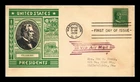 FIRST DAY OF ISSUE COVER VIA AIRMAIL UNITED STATES PRESIDENTS MILLARD FILLMORE