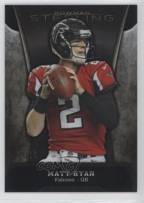 2013 Bowman Sterling Black Refractor /75 Matt Ryan #84 5v6