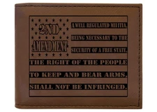 Rogue River Tactical USA American Flag 2nd Ammendment Constitution Men's Leat...