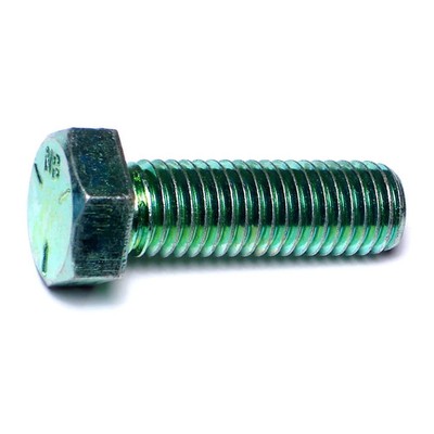 5/8''-11 x 2'' Green Rinsed Zinc Grade 5 Hex Cap Screws (47 pcs.)