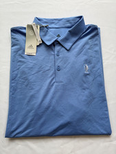 NWT MEN'S ADIDAS ULTIMATE 365 POLO, SIZE: L, COLOR: BLUE FUSION J22 