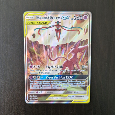 Espeon&Deoxys GX SM240 TagTeam Promo Englisch