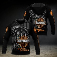 Personalized Harley Racing Davidson 3D Hoodie , Unisex Adults S-5XL