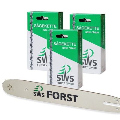 38cm SWS Forst Schwert mit 3 VM Sägeketten 325 1,5mm 64TG p.f. Husqvarna 545