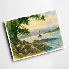 A6 PRINT - Salen Bay - Vintage Art Style