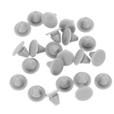 36 Pcs Silicone Hole Plug, Gray Fit for Bottle Pipes 5mm Inner Diameter