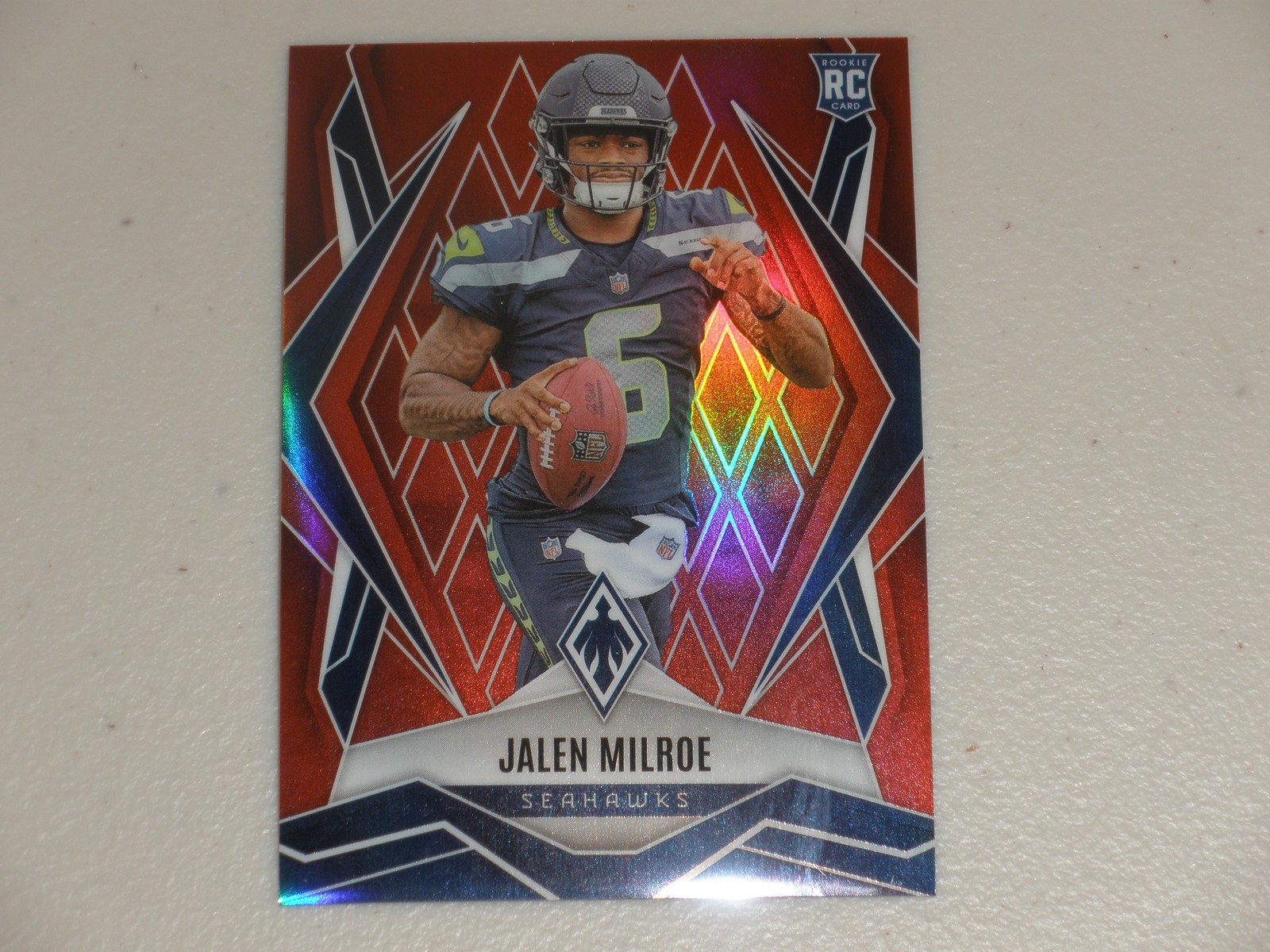 2025 Panini Phoenix Red Prizm #151 Jalen Milroe 02/99 Rookie RC