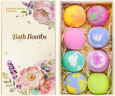 Bath Bomb Gift Set for Women, 8 Pac Bath Bombs for Girls, Natural Bubble Bathbom