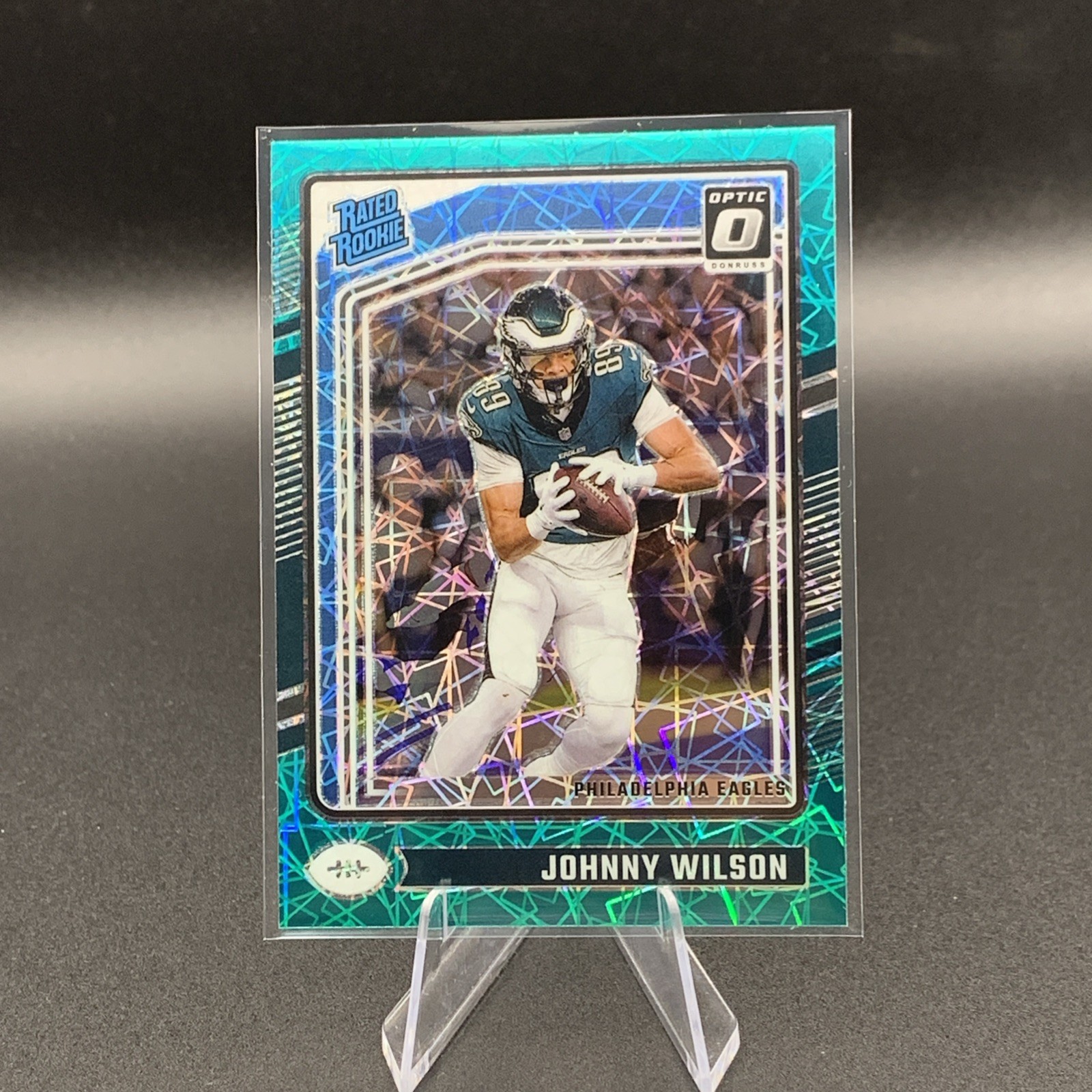 2024 Donruss Optic - Teal Velocity Johnny Wilson #256 Eagles SSP CASE HIT CLEAN!