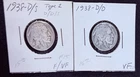 1938-D/D and D/S Buffalo Nickels