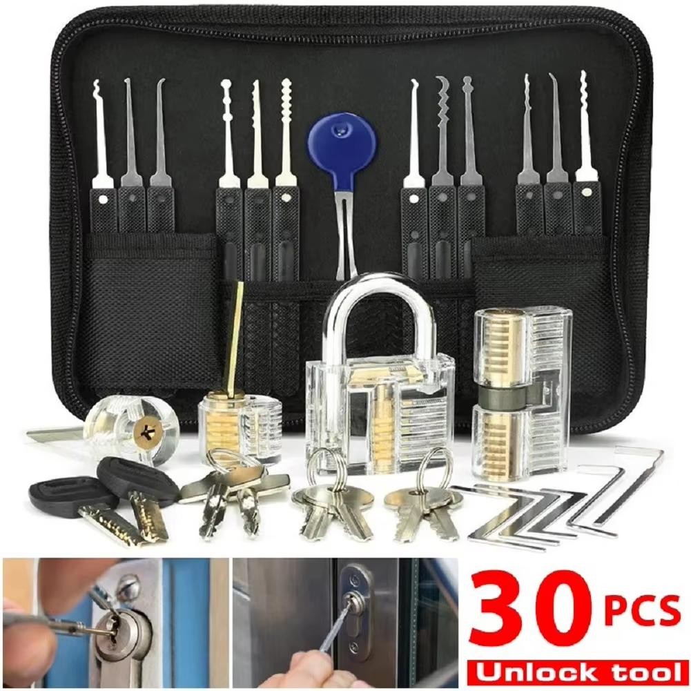 Kit Imparare Apertura Serrature - Set Grimaldelli + Lucchetto Didattico