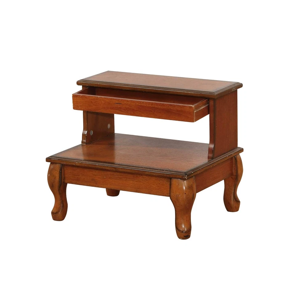 Cama de madera de cerezo Powell Mimi escalones de ático, soporte Foto 3 de 4