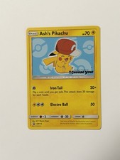 Ash's Pikachu TCG Black Star Promo Pokémon Card SM113 2017 on eBay