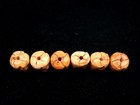 Lot Of 6 Hand Crafted Human Skull Skeleton Shaped Beads #02182602R — photo 6