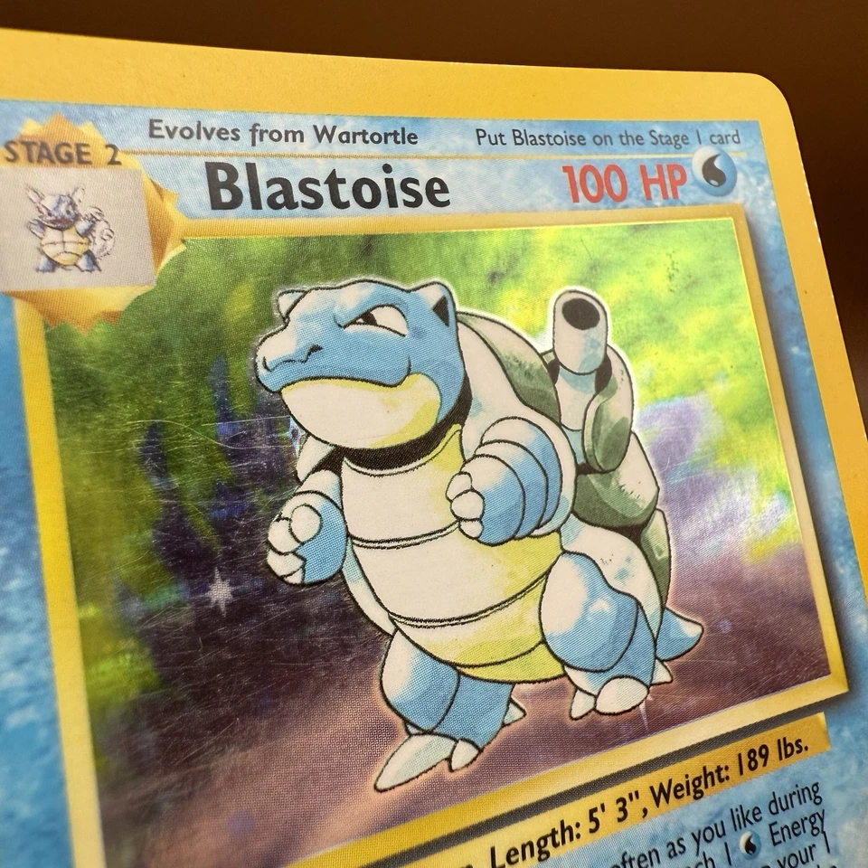 Blastoise #2/102 Pokémon - Holo Rare - Base Unlimited - LP - Image 2 of 3