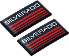 Aimoll 2pcs Cab Emblem Badge Side Roof Pillar Decal Plate For Chevy Silverado 88