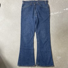 Vintage 70  s Levi  s 646 Bell Bottom Jeans 32x29 Orange Tab Flare Denim USA Talon