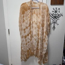 Beautiful Tie Die Fringe Kimono Boho No Brand