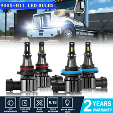 4pcs Led Headlight High Low Bulbs For Peterbilt 579 Base Tractor Truck 2013-2023 4pcs Led Headlight High Low Bulbs For Peterbilt 579 Base Tractor Truck 2013-2023