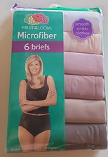 Fruit of the Loom Microfiber 6 Briefs Size 7 L