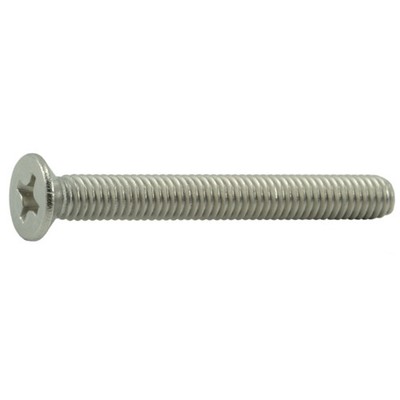 4mm-0.7 x 35mm A2 Stainless Phillips Flat Head Machine Screws (15 pcs.)