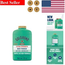 10 oz Medicated Talc-Free Body Powder   Extra Strength Itch Relief with Menthol