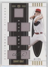 2021 National Treasures Game Gear Materials Sevens Holo Gold 7/25 Sonny Gray 0c3