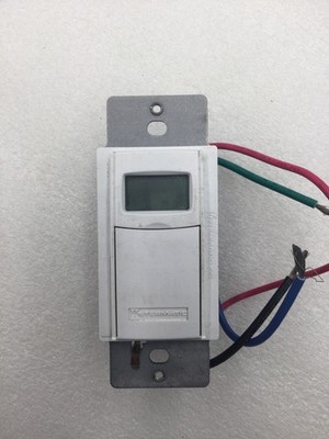 Intermatic ST01 7 Day Programmable In-Wall Digital Timer 15 Amp 120 VAC in White