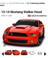 2013-2014 Mustang Stalker Hood
