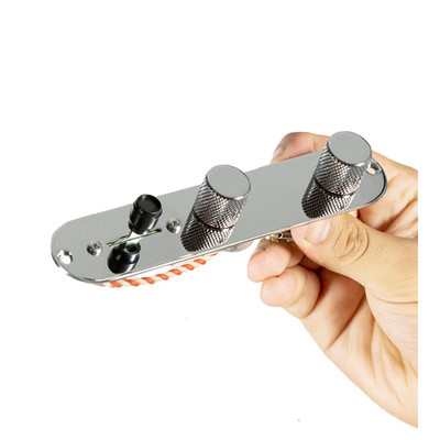 920D Custom T4W-C Telecaster 4-Way Loaded Guitar Control Plate, Chrome