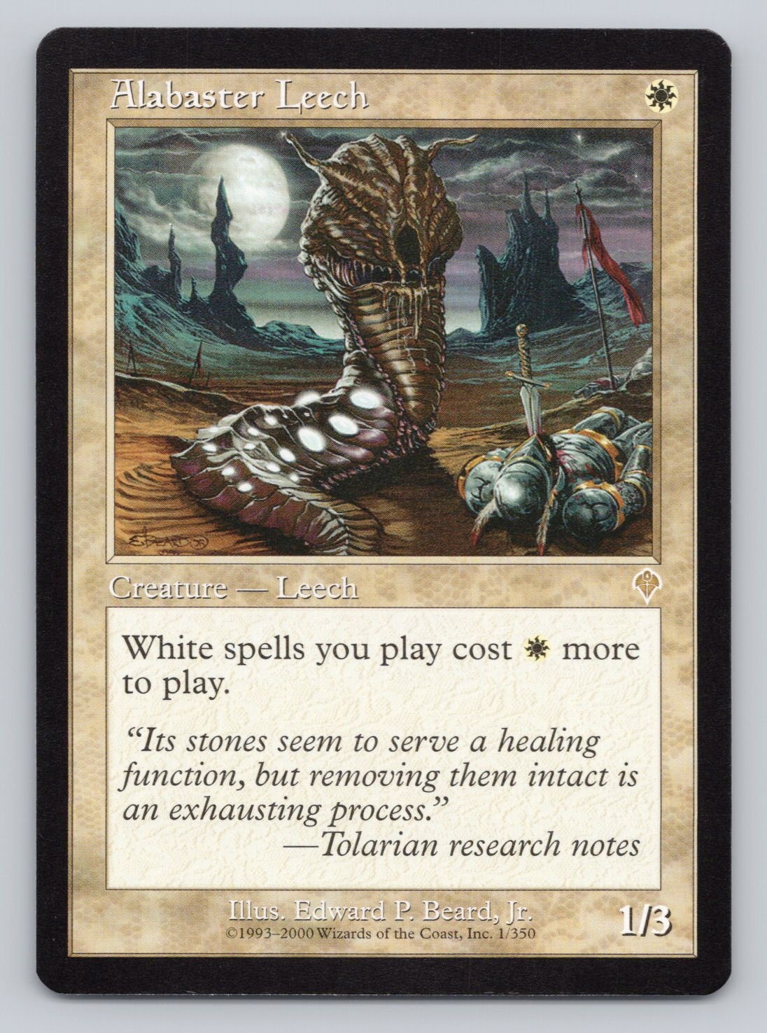 Alabaster Leech R Invasion 1 NM
