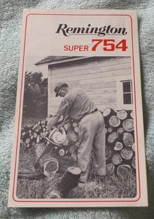 Vintage Remington Super 754chainsaw brochure dated 1970