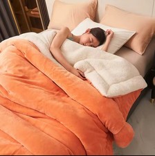 Super Soft Lambswool Blanket Double Queen | Warm Milk Fleece Winter Sofa Bed