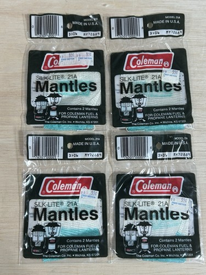 #ad Coleman Silk Lite Mantles 4 packs With 2 In Each Pack 21A $28.98