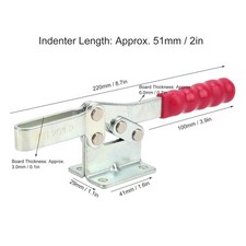 Welding Toggle Clamp Vertical Fixture Elbow Compressor Quick Release Hand To OT