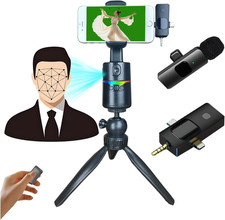 Auto Face Tracking Tripod 360 Rotation with Stand,Smart following Phone Holder,V