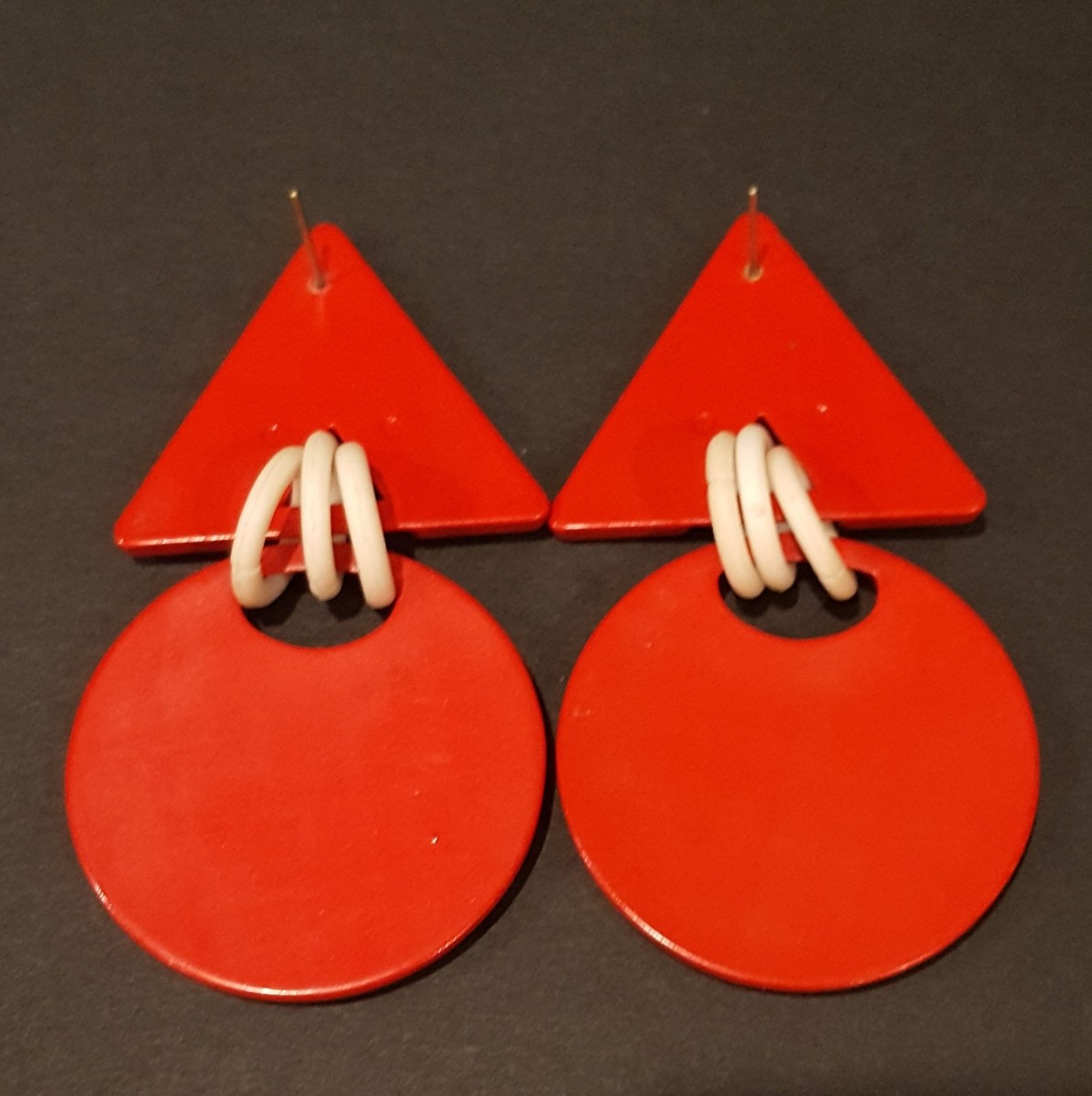 Vintage 80's Valley Girl earrings View 4