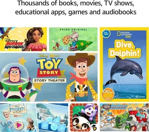 Amazon Fire 7 Kids Tablet 9th Gen Blue 16GB 7" Parental Control Xmas Gift - Image 4 of 4