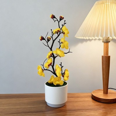Kunststoff Bonsai Blume Pflanze 7,5 7,5 28cm für Innen und Studio Einrichtung