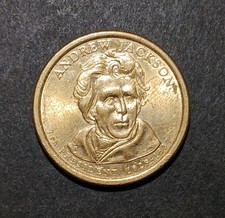 2008 D Dollar Andrew Jackson Presidential Commemorative Coin