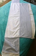 Restoration Hardware Baby Child Cotton Linen Crib Skirt Blue, Taupe, Ivory
