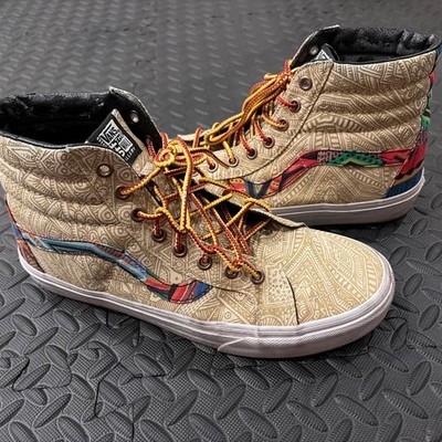 Ultra Rare Vans OTW Gallery Zio Ziegler Sk8-Hi Reissue Tribal Hawaii Polynesian
