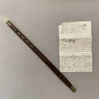 New ListingAntique 19th C Civil War Rosewood Fife Estate Found w/Letter Fragment