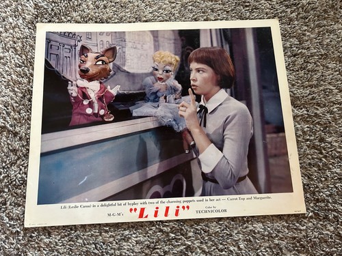 Vintage Movie Lobby Cards (9) "Lili" 1953 Leslie Caron - Picture 6 of 10