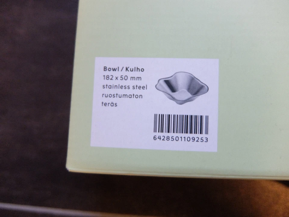 Iittala Alvar Aalto Schale 50x182 Edelstahl Bowl Finn.Design - Bild 4 von 4